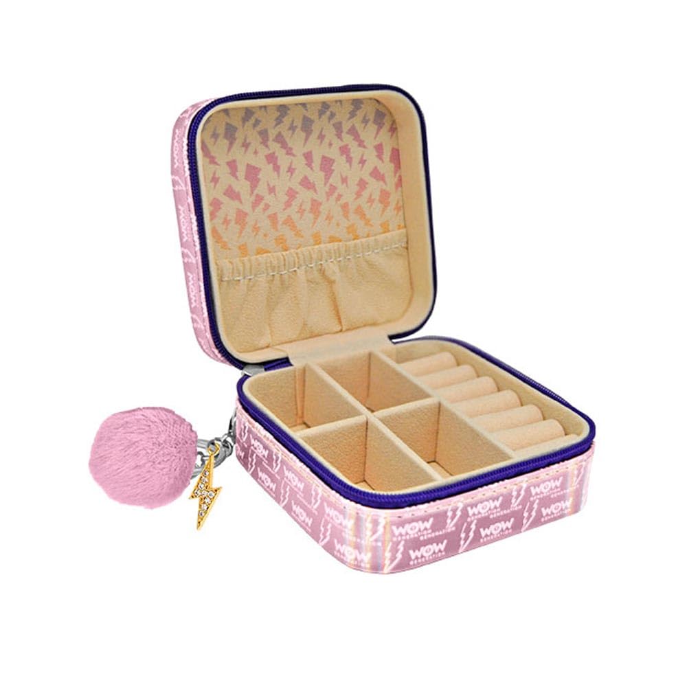 WOW GENERATION Joyero de Viaje para niñas, Diseño Metalizado con Compartimentos para Joyas