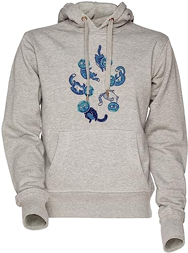 Sweat à capuche galactique gris unisexe pour homme et femme
