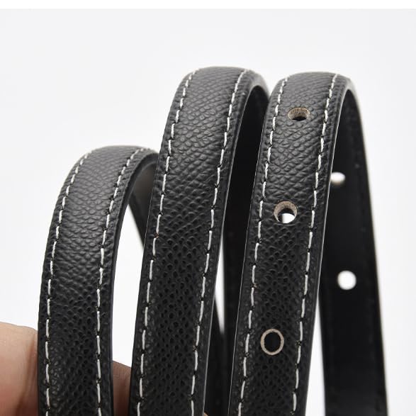 Women Skinny Leather Belt Thin Waist Jeans Belt for Dress in Pin Buckle Belt4