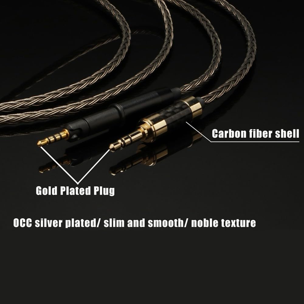 HiFi 7N OCC Mini-TRS-Klinkenstecker 3,5 mm auf 3,5 mm Stereo-Aux-Stecker Audio-Eingangskabel Lautsprecherkabel für Kopfhörer Sound PC