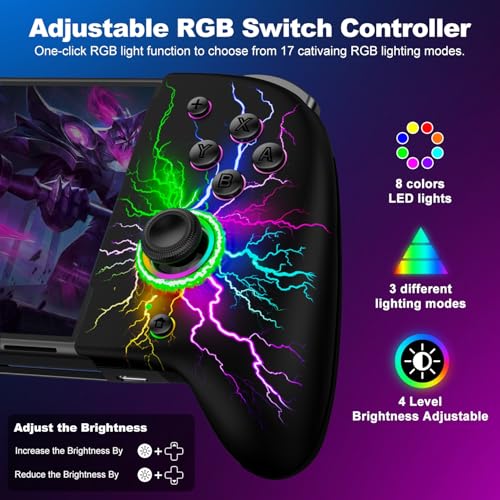 image for NinABXY Hall Effect Joystick Switch-Controller for Nintendo Switch/OLE