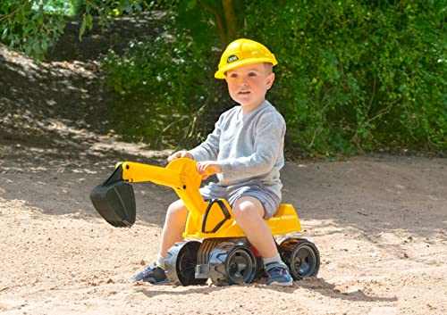 Excavador Giga Trucks Pro X de Lena para que los niños jueguen en el jardín, color amarillo 5