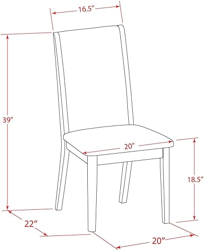 Miniatura 6 de East West Furniture BOLA3-WHI-06