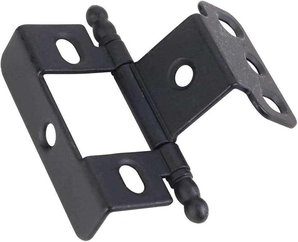 black overlay hinges