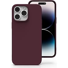 Zuvirelx Silicone Case for iPhone 14 Pro Max - Burgundy