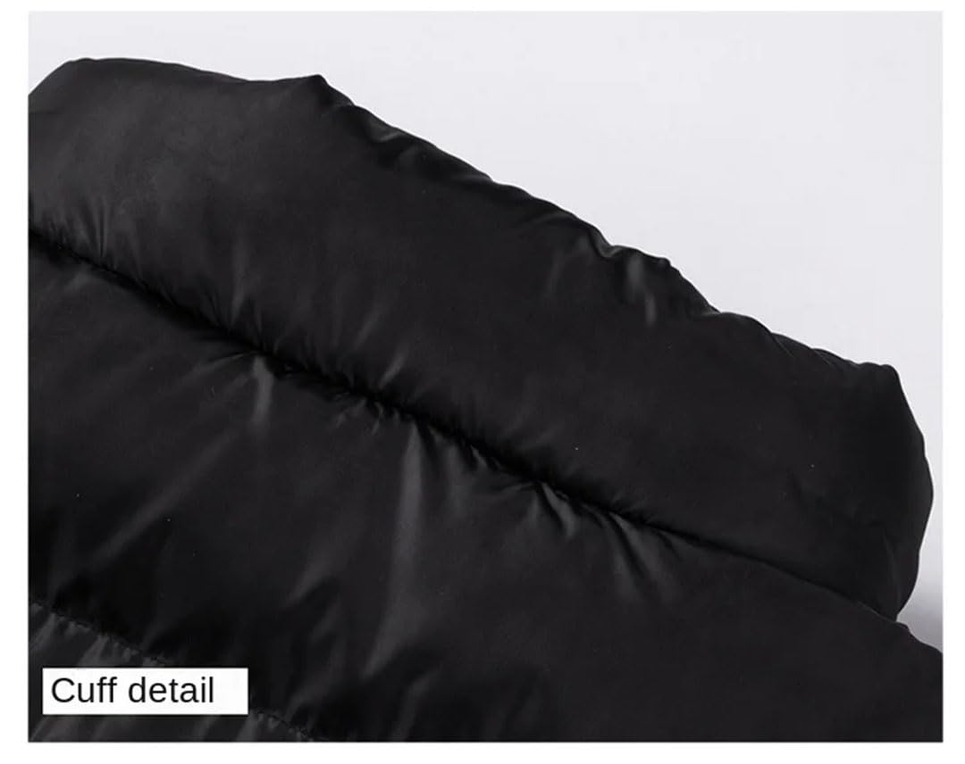Abbigliamento in cotone da uomo Inverno Tinta unita Semplice Business Ufficio Stand Collare Cappotto Uomo Addensato Giacca Calda