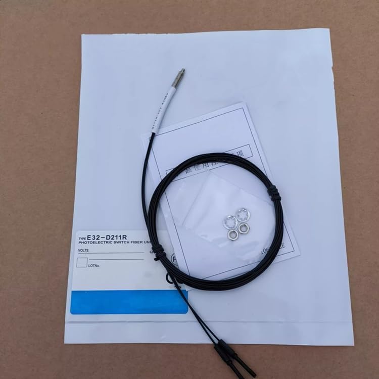 1PC New Fiber Optic Probe Optical Sensor Coaxial E32-D211R 220A/24V