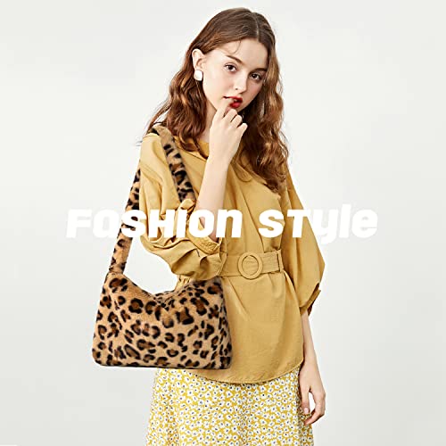 Bolsa tote peluda para mujer estilo Y2K miniatura 2