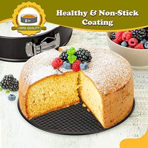 Hiware 10 Inch Non-Stick Springform Pan With Removable Bottom/Leakproof Cheesecake Pan With 50 Pcs Parchment Paper #TOP4