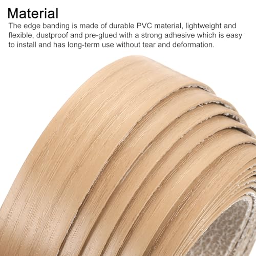 QUARKZMAN Kantenband, 28mm x 3,08m Vorgeleimtes Holzfunierkantenband zum Aufbügeln für Schrankreparatur Möbelrestaurierung, Walnuss