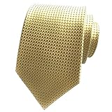  COMVIP Cravate de Mariage Homme à Carreaux 8cm Largeur en Polyester Mode Jaune