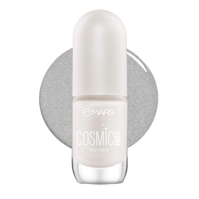 MARS Cosmic Hues Nail Paint (10.0 ml) (10-MOONBEAM) | Intense Color | Ultra-Glossy Shine | Long-Lasting & Chip-Resistant | Non-Sticky | Quick-Drying Formula