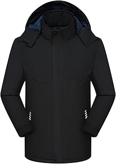 Gefomuofe Men's Softshell Jacket, Outdoor Functional Jacket, Leisure Jacket, Waterproof, Breathable, Windproof Rain Jacket, Lightweight with Hood, Thin Windbreaker Jacket, Hiking Jacket, Rain Suit