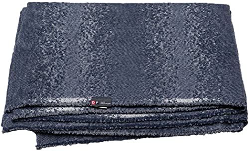 David Fussenegger Wohndecke Riga 'Struktur' 150 x 200 cm Navy