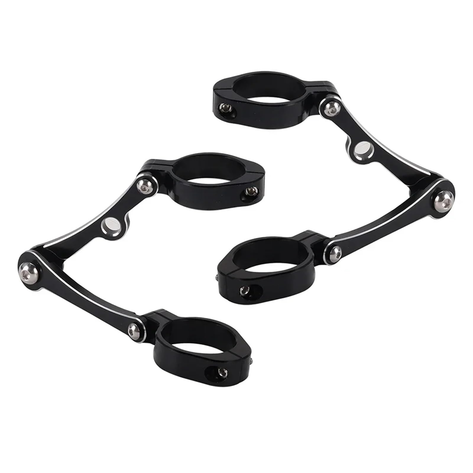 Headlight Bracket Fit for Universal Harley Cafe Racer Chopper Bobber 39mm-41mm Motorcycle Headlight Turn Light Mount Bracket Fork Tube