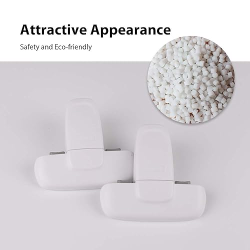 Miniatura 11 de Eudemon Cerradura de puerta para nevera, congelador, para el hogar, para niños pequeños, cerraduras de gabinete de seguridad para bebés, fácil de