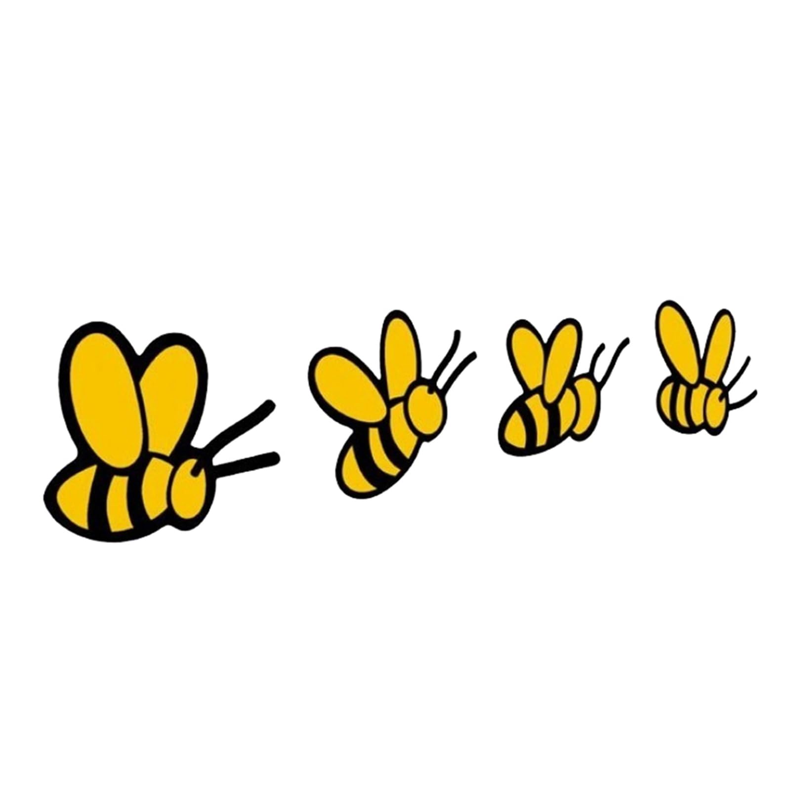 matumou Creative Bees Shape Truck Vehicle Body Bumper Window Decals Sticker Decoration