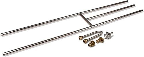 Vista 18 de H, hornalla para fogata Rect H-quemador con kit de conexión)