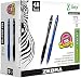 ZEBRA PENS bulk pack of 48 ink pens, Z-Grip Retractable ballpoint pens Medium point 1.0 mm, 24 black pens & 24 Blue pens combo pack