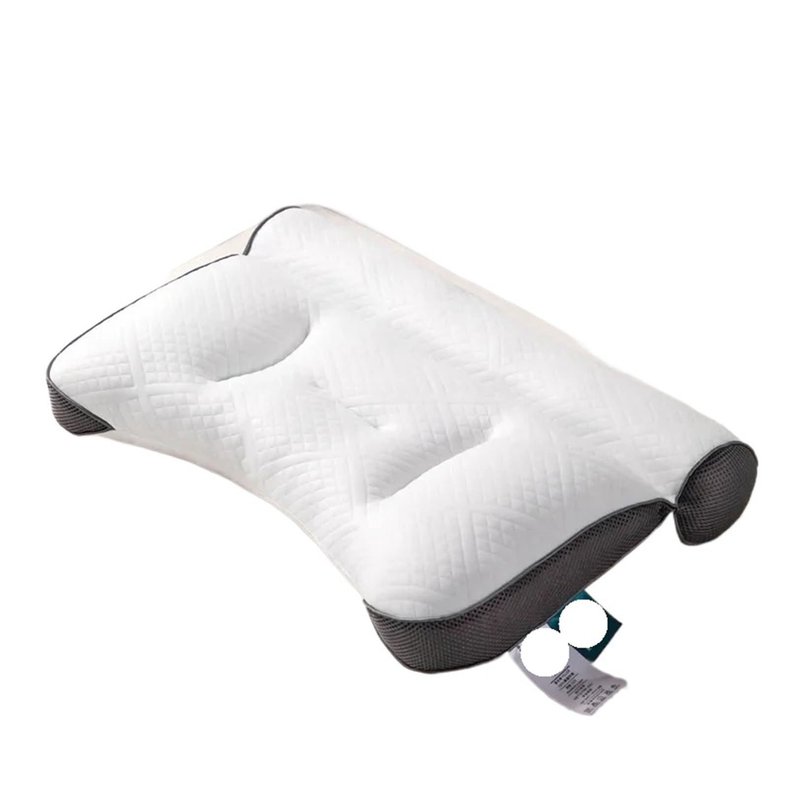 FGUJSUR Latex Pillow Cervical Orthopedic Neck Pillow To Help Sleep And Protect The Household Soybean Fiber Comfortable Sleeping(Gray 1 pcs)