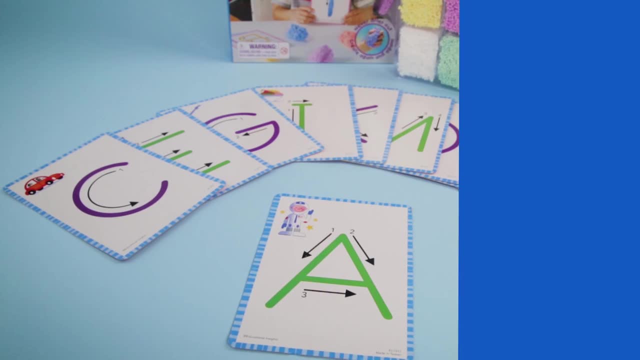 Educational Insights Playfoam Alphabet & Numbers Learning Set - 26 Cards & 8 Colors