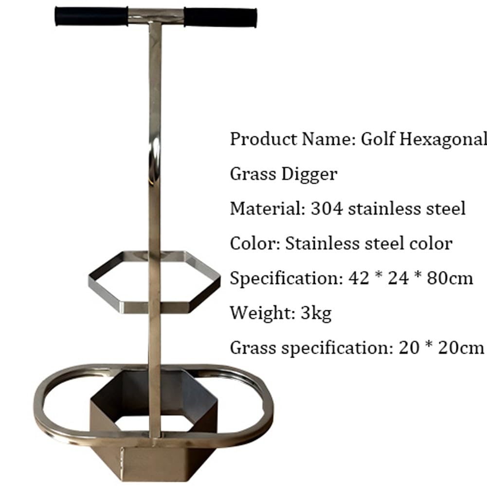 Strumento per la riparazione del tappeto erboso da golf, taglierino in acciaio inossidabile resistente con manici ergonomici, lama affilata per una facile manutenzione del prato e rimozione dell'erba