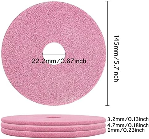 3PCS Ceramic Chainsaw Sharpener Tool, 105mm x 22mm Flap Disc Grinding Wheel, Medium Grit 80 for 3/8LP .325 Chain, Angle Grinder & Petrol Saw (105x22.2x3.2mm)