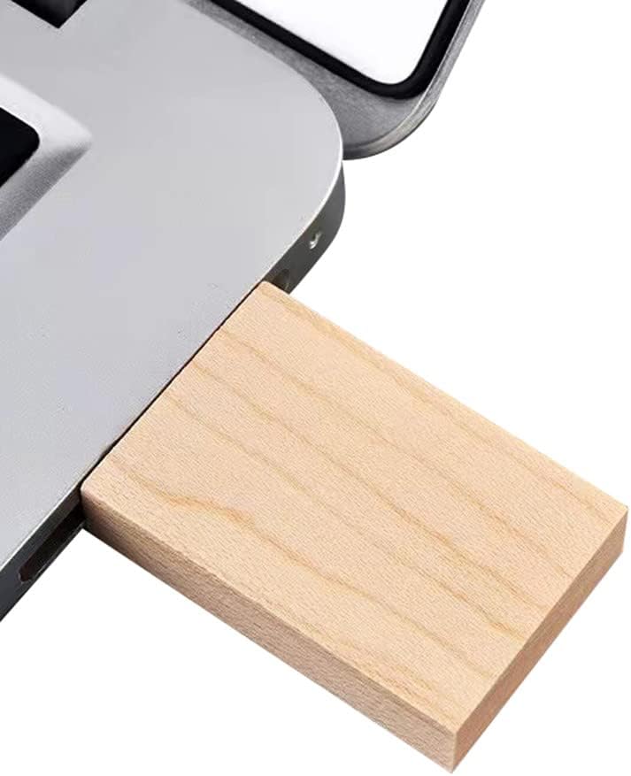 10 Pack USB Flash Drive Storage Stick ,Wood USB Disk Memory Stick (2.0 2GB, Maple Wood)