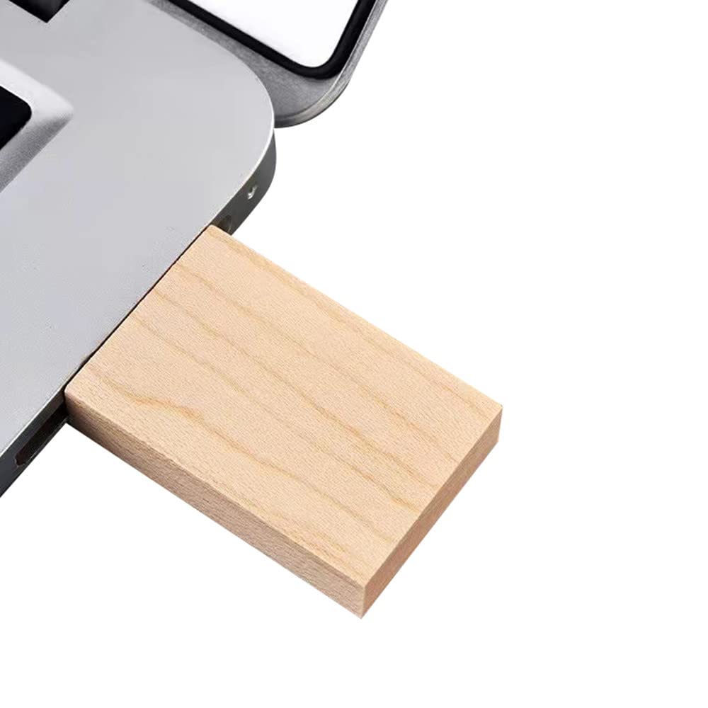 Confezione da 10 chiavette USB di memoria in legno, disco USB memory stick (2.0 16 GB, legno d'acero)