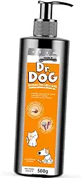 Máscara de Hidratação Cães e Gatos Dr. Dog com Óleo de Coco, +Brilho, Desembaraço e Recuperação da Pelagem, Hipoalergênico, pelos longos, Banho e Tosa