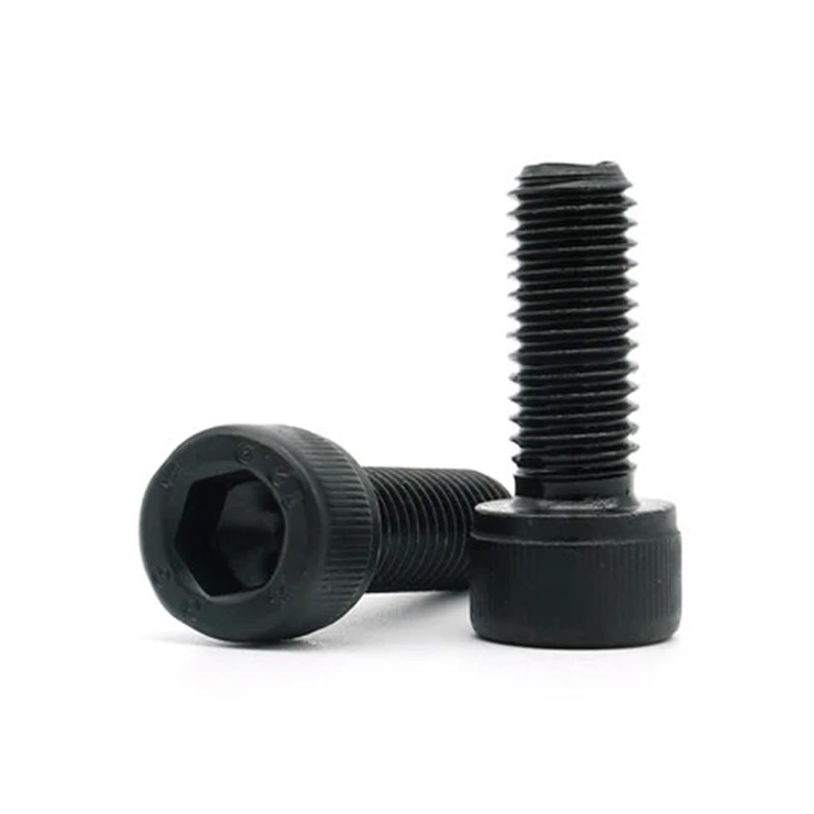 Generico 10 Pezzi M1.5 in Acciaio al Carbonio, Viti a brugola, Testa Esagonale, bulloni esagonali, Neri, Lunghezza 3 mm-14 mm(M1.5x6mm (10Pcs))