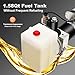 LIAPDG Electric Hydraulic Pump, 1.58 Qt Hydraulic Pump for Dump Trailer 12V Hydraulic Power Unit Single Acting Dump Truck Hydraulic Pump for Dump Trailers, Fixed Lifting Platforms with Remote Control
