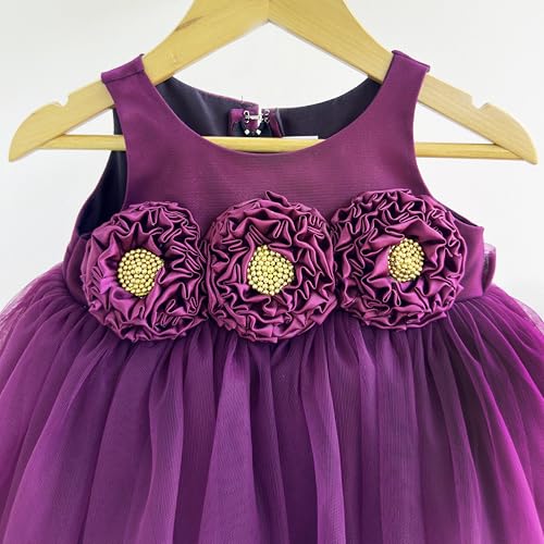 Image of Stanwells Kids Baby Net Dress for Baby Girl Birthday Summer Dress