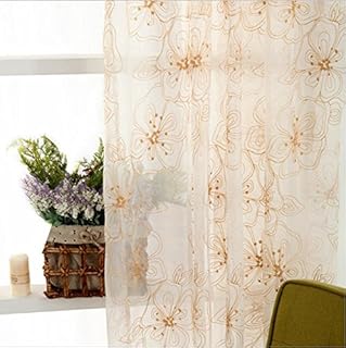 Tenda velata ricamata per camera da letto, soggiorno, cucina, finestra, 200 x 270 cm, 1 pezzo, Tessuto, 2, 1*?300*270cm?