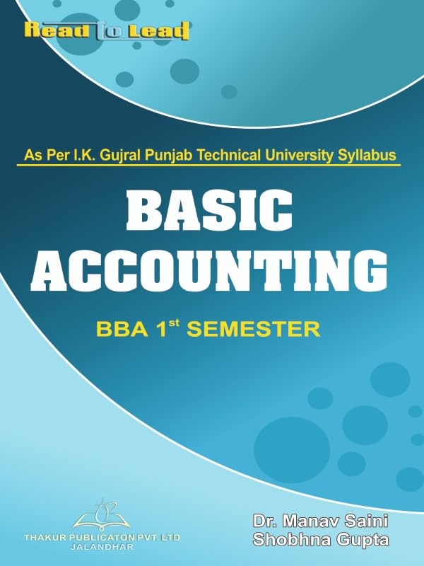 Basic Accounting Book BBA First Sem For Punjab Technical University
