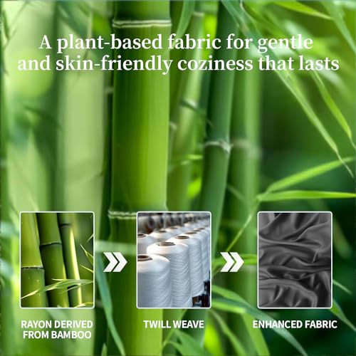 image for Shilucheng 100% Viscose Derived from Bamboo_ Sheets King Size 4pcs - U