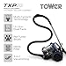 Tower T102004 TXP10 Multi-Cyclonic Bagless Cylinder Vacuum Cleaner with Crevice Tool, Floor Brush, Small Brush, Automatic Cord Rewinder, 1.5L, 800W, Blue
