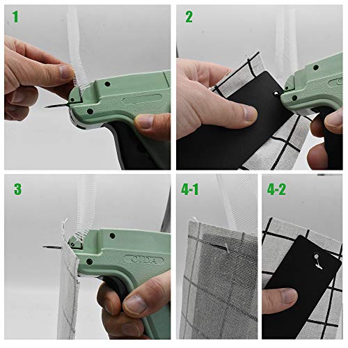 Tagging Gun For Clothing Retail Price Label Gun Standard Tag Attacher Set With 6 Needles And 1000Pcs Of 25Mm Barbs For Store Warehouse Consignment Family Yard Sale #TOP3