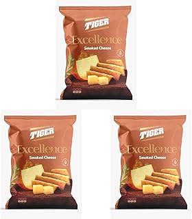 شيبسي تايجر اكسيلانس بطعم الجبنة المدخنة 85-95 (عبوة من 3 قطع)