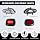 EZGO TXT FREEDOM 2014+ LED Street Legal Light Kit 48V, LED high low beam headlight, taillight, Upgraded wiring harness, Deluxe turn signal switch,Horn, Steering wheel cover, Brake pad switch - 7