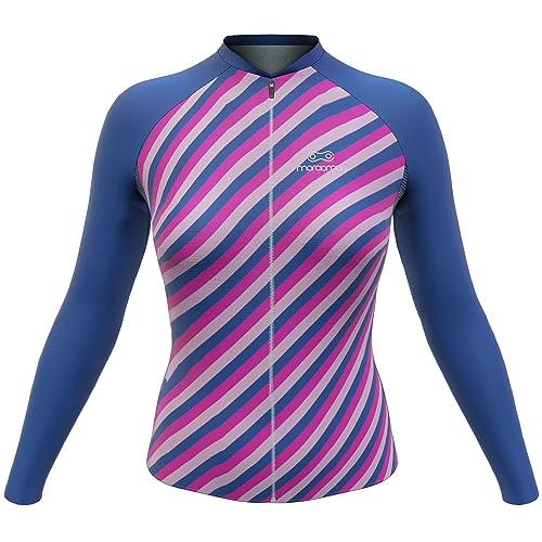 Camisa de Ciclismo Feminina Sport Márcio May Manga Longa Diagonal