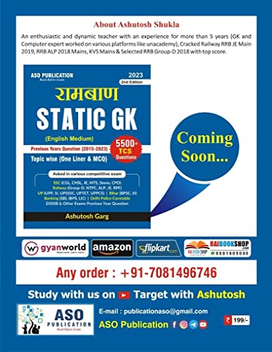 Image of Ramban Static G.K. Topic Wise One Liner 5500+ Questions 2nd Edition