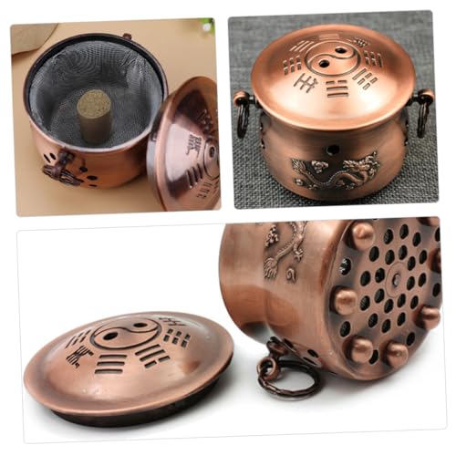 Caja de Moxibustión Holibanna Antique Copper portátil, quemador de moxa multifuncional para cuidado de la salud y uso en el hogar miniatura 5