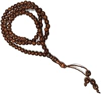 Vista 9 de Tasbih musulmán - Rosario de 99 cuentas AMN-238 con estrella lunar grabado en religioso islámico Eid Ramadán