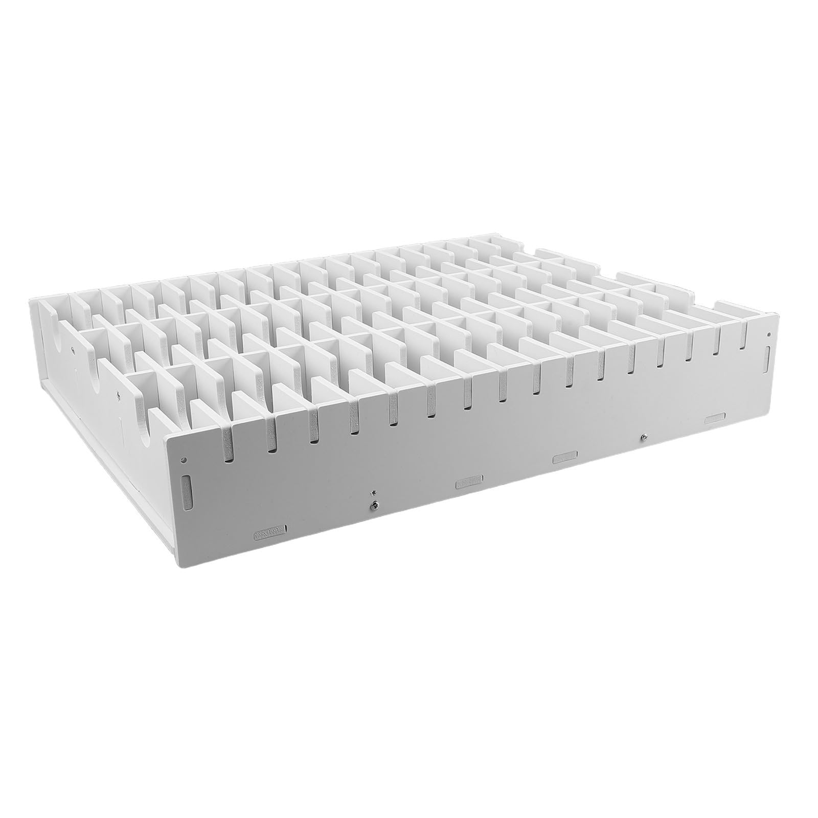SUPVOX Organizer per Timbri in Pvc Bianco 51 Scomparti, Grande Capacità e Design Raffinato per Scrivania, Scatola Porta Oggetti Multifunzionale per Casa e Ufficio