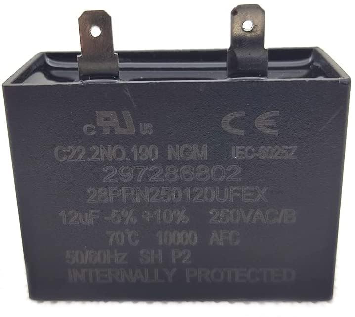 297286802 Freezer Capacitor Run Compatible with Frigidaire
