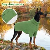 KONVINIT Hundepullover Winter Warmer Hundepulli Mittelgroße Hunde Weich Rollkragen Hunde Sweater für Kleine Mittelgroße Große Hunde
