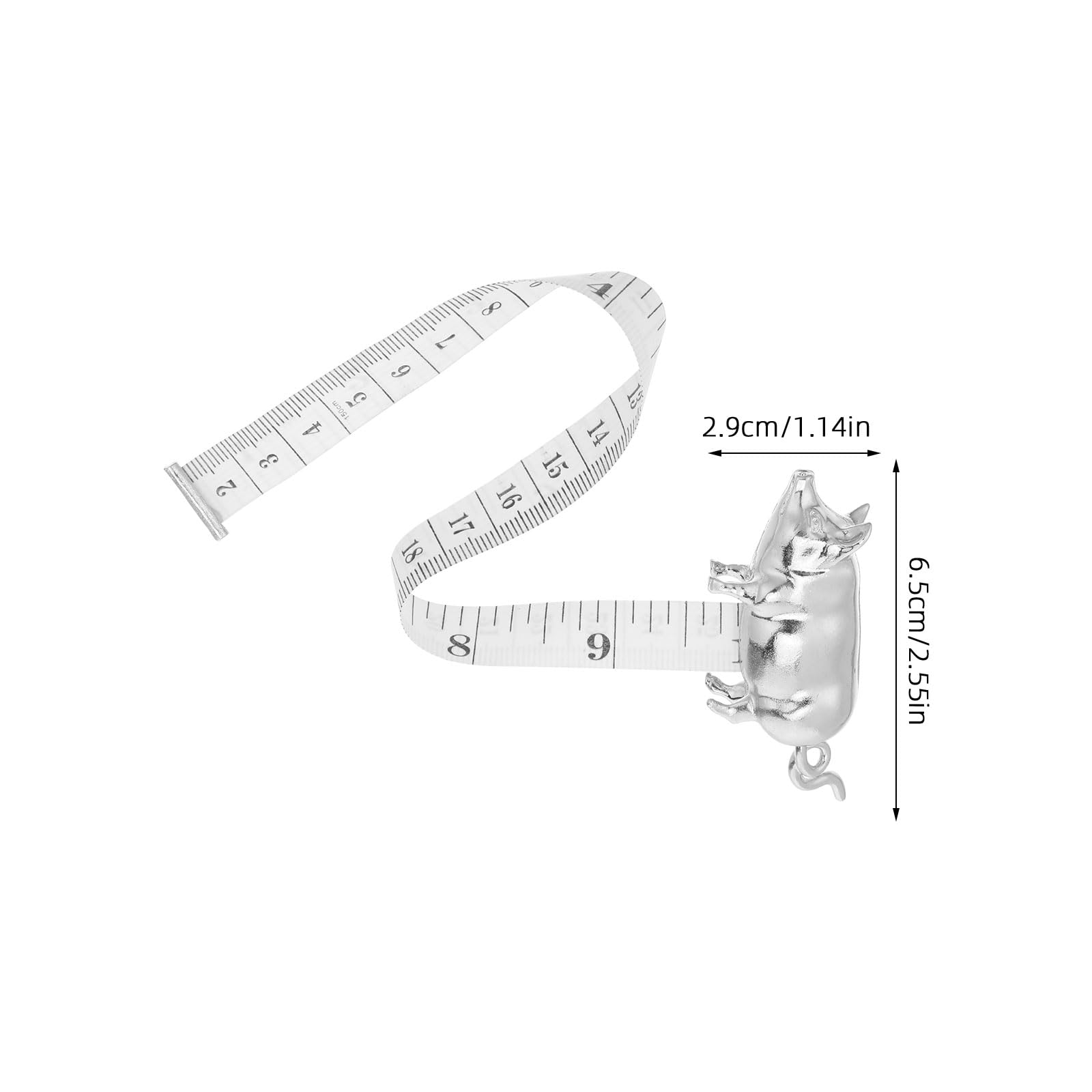 Cinta Métrica Pequeña de Aleación Retráctil, Mini Regla Flexible para Costura y Manualidades, Portátil y Precisa para Medición Corporal y Uso Industrial