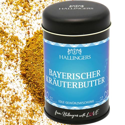 Hallingers Bayerischer Kräuterbutter - Gewürz-Mischung für Baguette/Dips, Gemüse & Fleisch...
