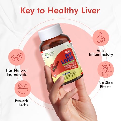 Image of Fytika Fit Liver | Liver Detox Supplement | Liver Detox with Milk Thistle, Kalmegh, Kutaki, Kasani, Haldi | For Men & Women | 240 Tablets (Pack of 4)